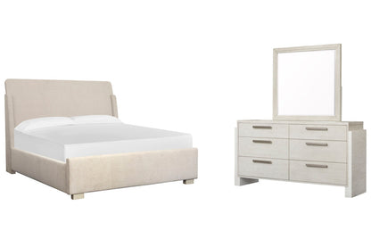 Magnussen - Lorelei Misty Cloud King Upholstered Sleigh Bed And Drawer Dresser With Landscape Mirror - B5893-62-KIT3 view 1