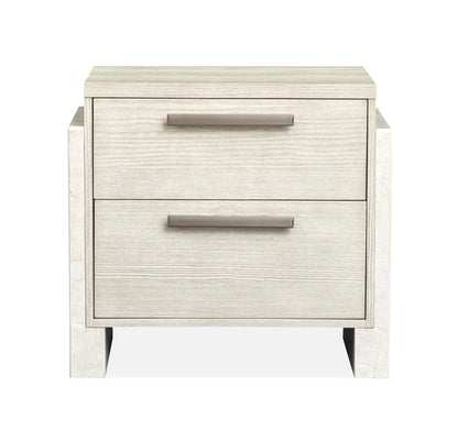 Magnussen - Lorelei Misty Cloud Queen Panel Bed 2 Nightstands Drawer Dresser With Landscape Mirror And Drawer Chest - B5893-54-KIT5 view 6