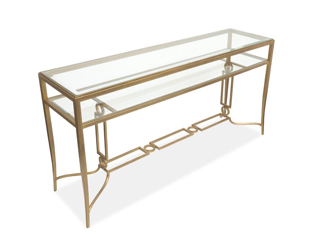Magnussen - Lorena Burnished Brass Rectangular Cocktail Table - T6300-43 view 4