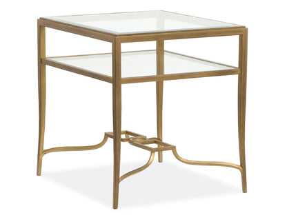 Magnussen - Lorena Burnished Brass Rectangular End Table - T6300-03 view 1