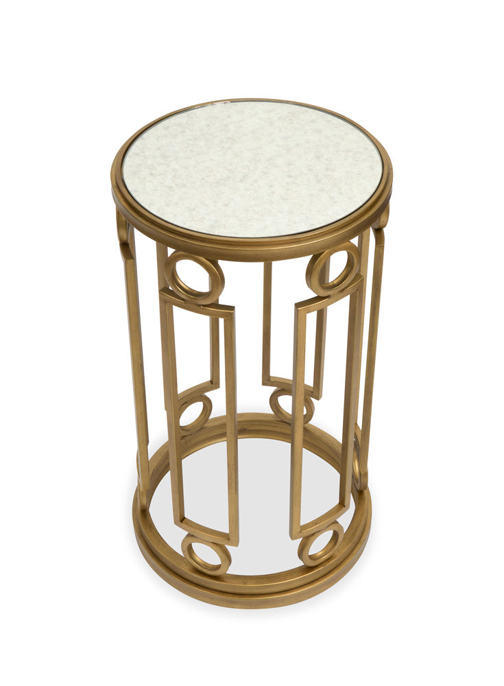 Magnussen - Lorena Burnished Brass Round Accent Table - T6300-35 view 2