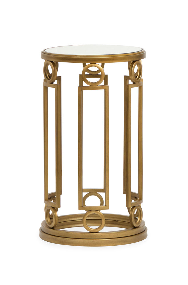 Magnussen - Lorena Burnished Brass Round Accent Table - T6300-35 view 4
