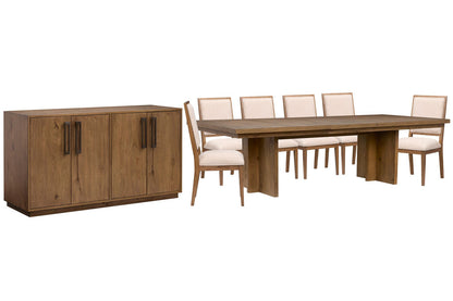 Magnussen - Marcel Harvest Brown Extendable Trestle Dining Table With 6 Side Chairs And Buffet - D6378-21-KIT4 view 1