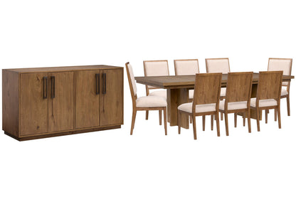 Magnussen - Marcel Harvest Brown Extendable Trestle Dining Table With 8 Side Chairs And Buffet - D6378-21-KIT6 view 1