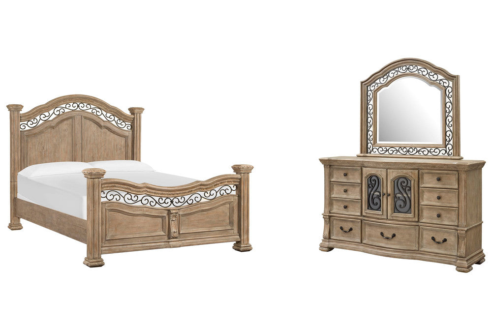 Magnussen - Marisol Fawn California King Panel Bed And Drawer Dresser With Landscape Mirror - B5132-74-KIT3 view 1