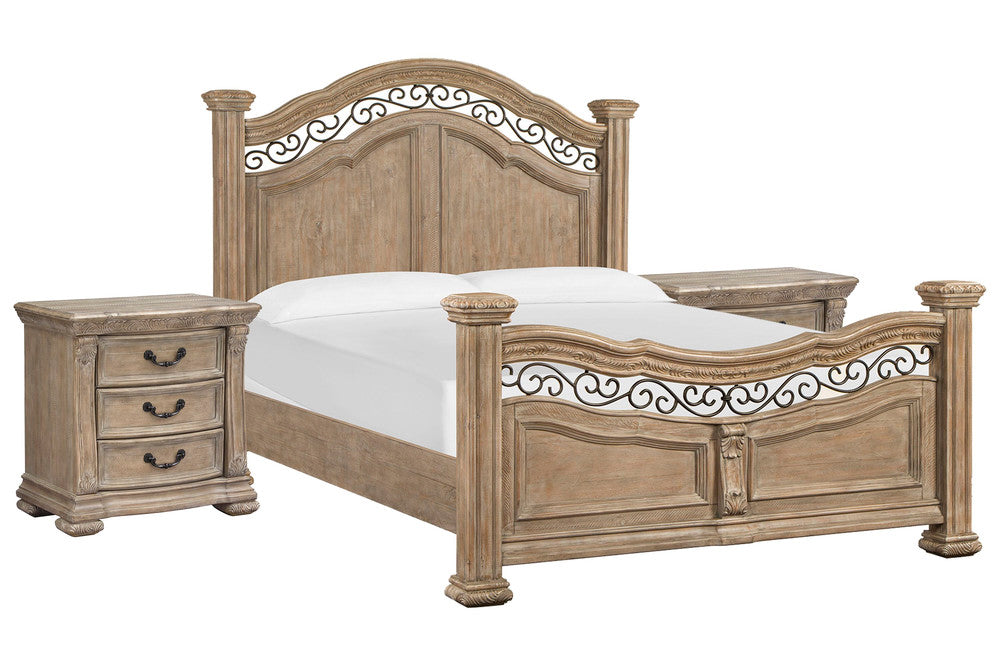 Magnussen - Marisol Fawn California King Panel Bed With 2 Nightstands - B5132-74-KIT2 view 1