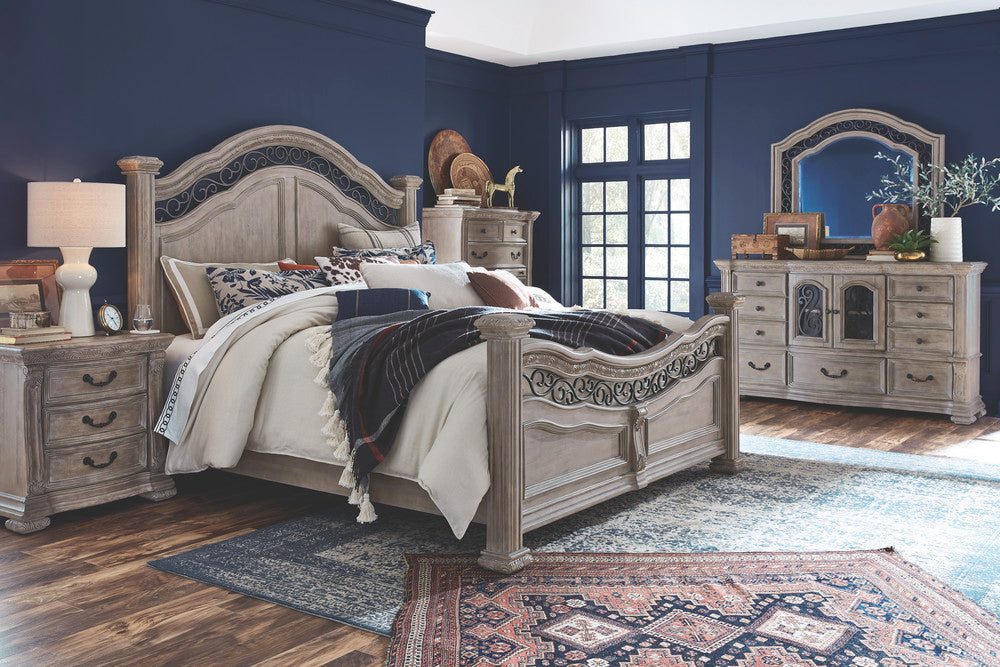 Magnussen - Marisol Fawn California King Panel Bed With 2 Nightstands - B5132-74-KIT2 view 9