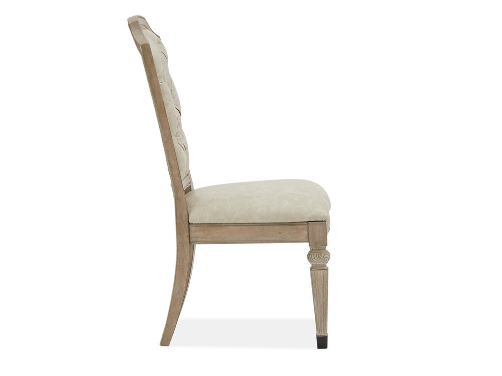 Magnussen - Marisol Fawn Extendable Trestle Dining Table With 2 Upholstered Side Chairs And 2 Host Chairs - D5132-21-KIT19 view 6