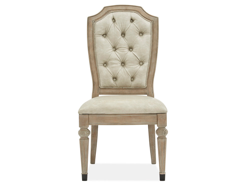 Magnussen - Marisol Fawn Extendable Trestle Dining Table With 4 Upholstered Side Chairs And 2 Host Chairs - D5132-21-KIT21 view 5