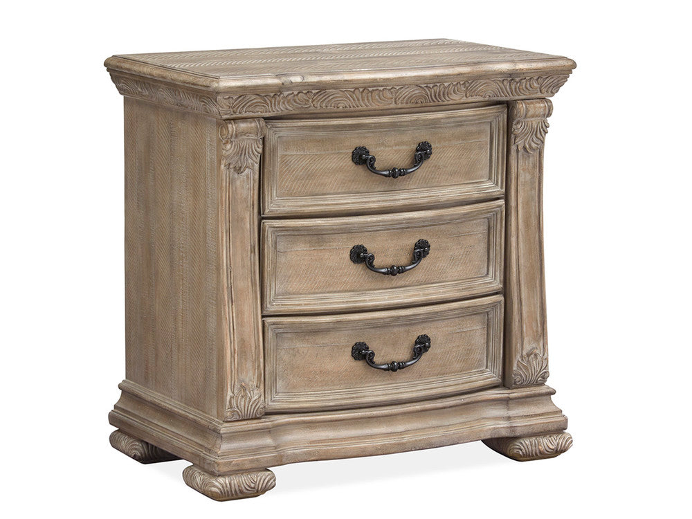 Magnussen - Marisol Fawn King Panel Bed With Nightstand - B5132-64-KIT1 view 5