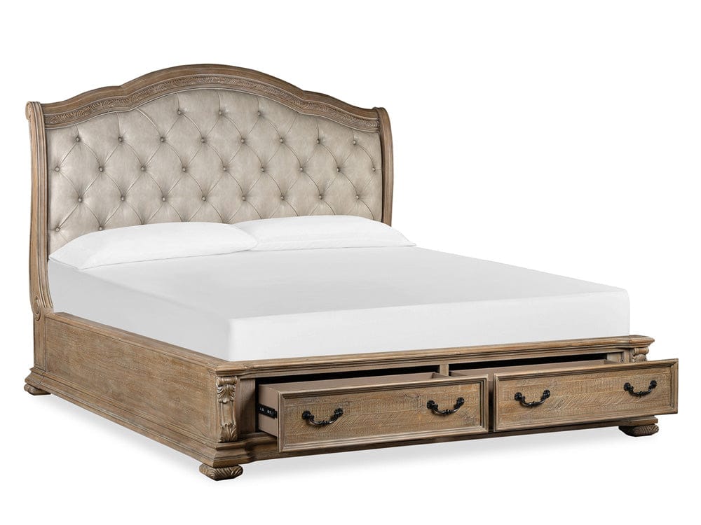 Magnussen - Marisol Fawn King Upholstered Sleigh Storage Bed - B5132-62A view 2