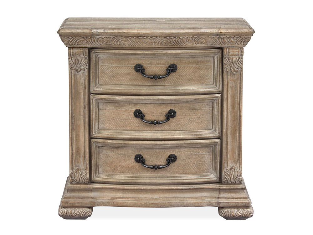 Magnussen - Marisol Fawn Queen Panel Bed With 2 Nightstands - B5132-54-KIT2 view 6