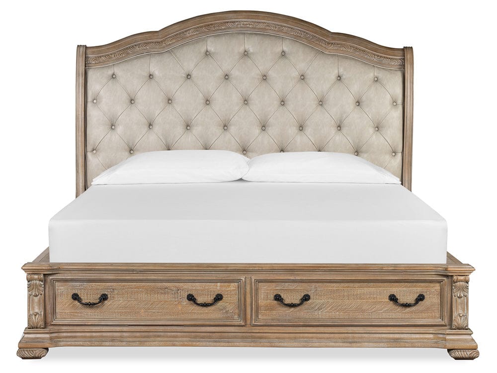Magnussen - Marisol Fawn Queen Upholstered Sleigh Storage Bed - B5132-52A view 3