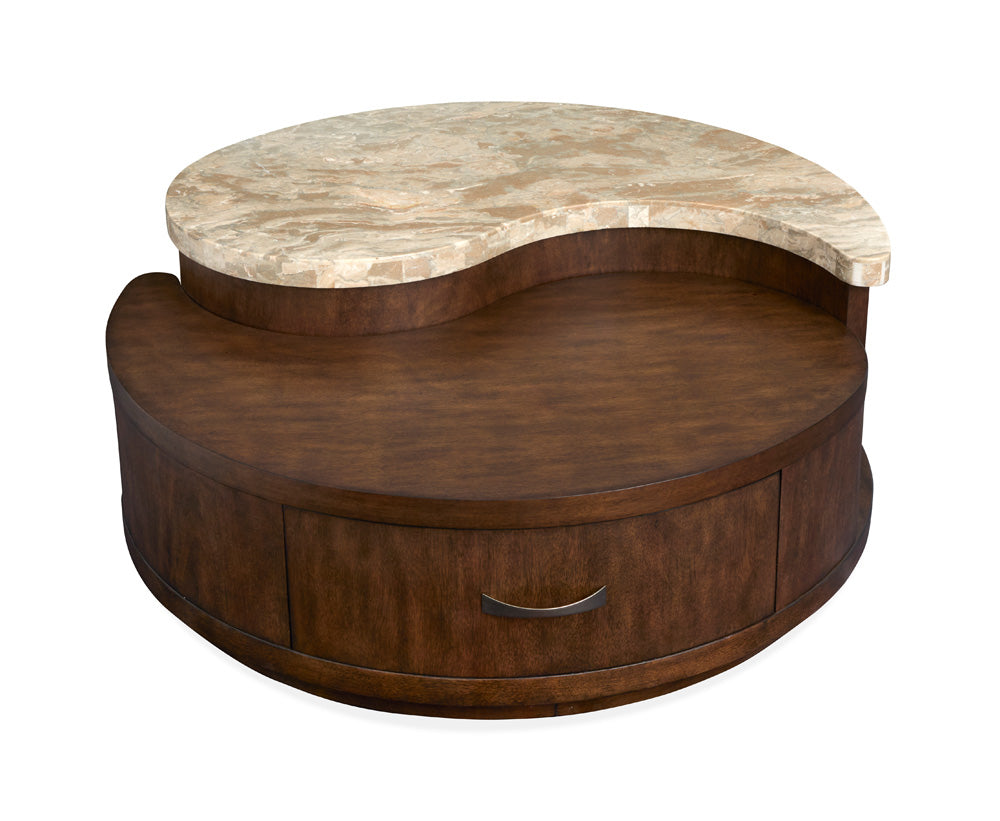 Magnussen - Mcpherson Burnt Umber Round Cocktail Table With Casters - T6351-45 view 6