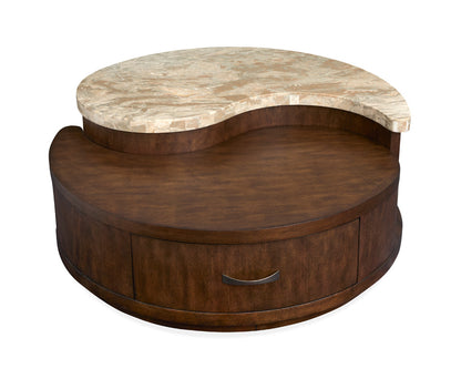 Magnussen - Mcpherson Burnt Umber Round Cocktail Table With Casters - T6351-45 view 6