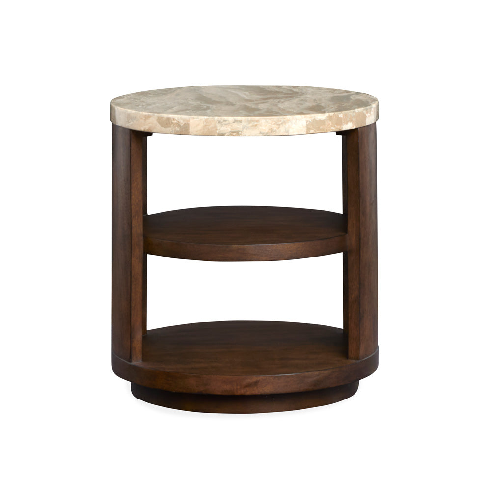 Magnussen - Mcpherson Burnt Umber Round End Table - T6351-05 view 3