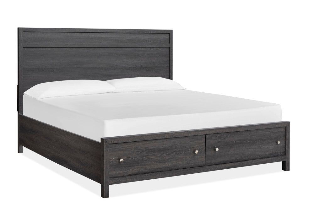 Magnussen - Merrifield Raisin Black King Panel Storage Bed And Drawer Dresser With Landscape Mirror - B6308-64A-KIT3 view 2