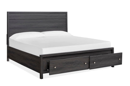 Magnussen - Merrifield Raisin Black King Panel Storage Bed And Drawer Dresser With Landscape Mirror - B6308-64A-KIT3 view 3