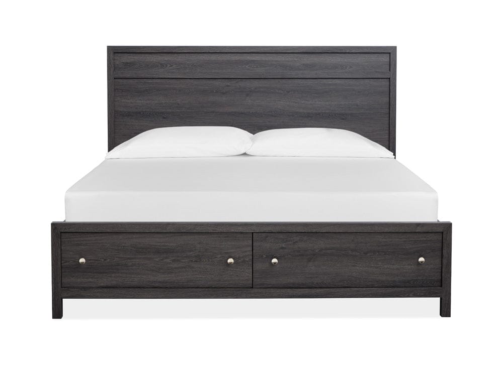 Magnussen - Merrifield Raisin Black King Panel Storage Bed - B6308-64A view 3