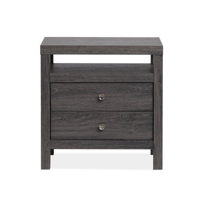 Magnussen - Merrifield Raisin Black Queen Panel Bed 2 Nightstands And Drawer Dresser With Landscape Mirror - B6308-54-KIT4 view 6