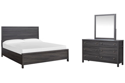 Magnussen - Merrifield Raisin Black Queen Panel Bed And Drawer Dresser With Landscape Mirror - B6308-54-KIT3 view 1