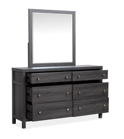 Magnussen - Merrifield Raisin Black Queen Panel Bed And Drawer Dresser With Landscape Mirror - B6308-54-KIT3 view 8