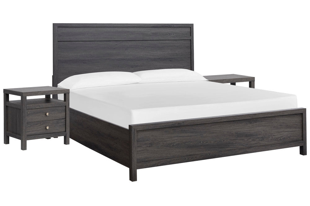 Magnussen - Merrifield Raisin Black Queen Panel Bed With 2 Nightstands - B6308-54-KIT2 view 1