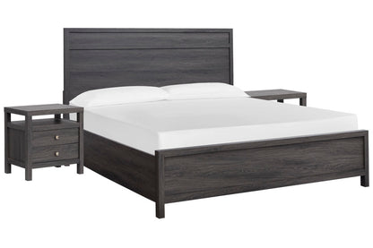 Magnussen - Merrifield Raisin Black Queen Panel Bed With 2 Nightstands - B6308-54-KIT2 view 1
