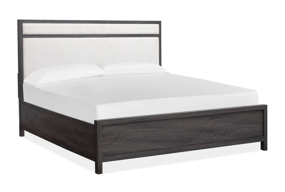 Magnussen - Merrifield Raisin Black Queen Upholstered Panel Bed With 2 Nightstands - B6308-55-KIT2 view 2