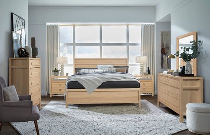 Magnussen - Merrifield Sandstone Beige King Panel Bed With Nightstand - B5906-64-KIT1 view 10