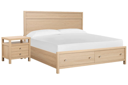 Magnussen - Merrifield Sandstone Beige King Panel Storage Bed With Nightstand - B5906-64A-KIT1 view 1