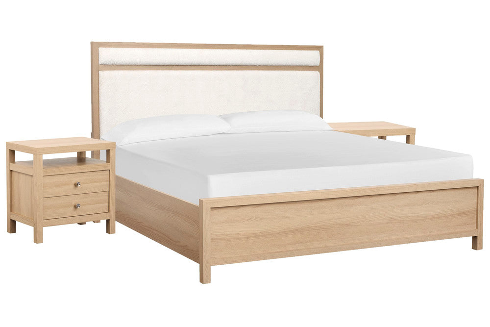 Magnussen - Merrifield Sandstone Beige King Upholstered Panel Bed With 2 Nightstands - B5906-65-KIT2 view 1