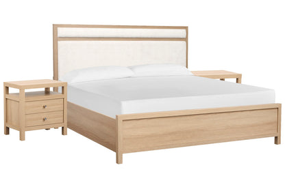 Magnussen - Merrifield Sandstone Beige King Upholstered Panel Bed With 2 Nightstands - B5906-65-KIT2 view 1