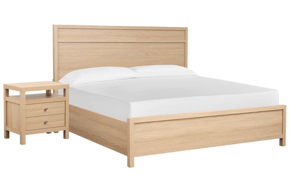 Magnussen - Merrifield Sandstone Beige Queen Panel Bed With Nightstand - B5906-54-KIT1 view 1