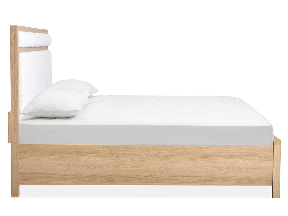 Magnussen - Merrifield Sandstone Beige Queen Upholstered Panel Bed With Nightstand - B5906-55-KIT1 view 4