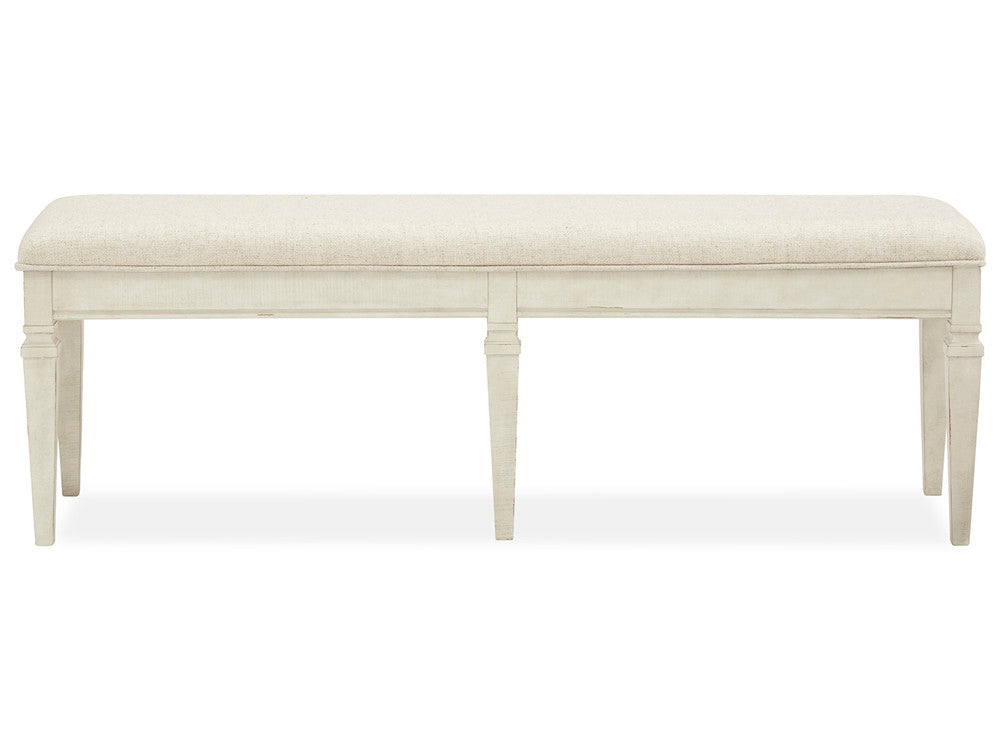Magnussen - Newport Alabaster Extendable Rectangular Dining Table With 2 Benches 2 Arm Chairs And Server - D5430-20-KIT67 view 5