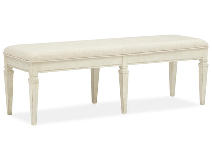 Magnussen - Newport Alabaster Extendable Rectangular Dining Table With 2 Benches And 2 Side Chairs - D5430-20-KIT61 view 4