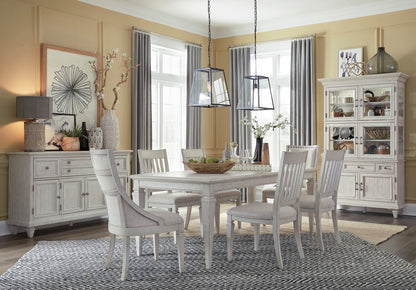Magnussen - Newport Alabaster Extendable Rectangular Dining Table With 2 Side Chairs Bench And Server - D5430-20-KIT32 view 10