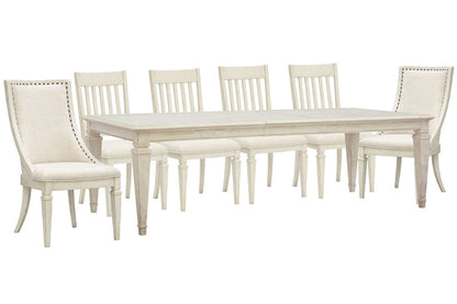 Magnussen - Newport Alabaster Extendable Rectangular Dining Table With 4 Side Chairs And 2 Arm Chairs - D5430-20-KIT26 view 1