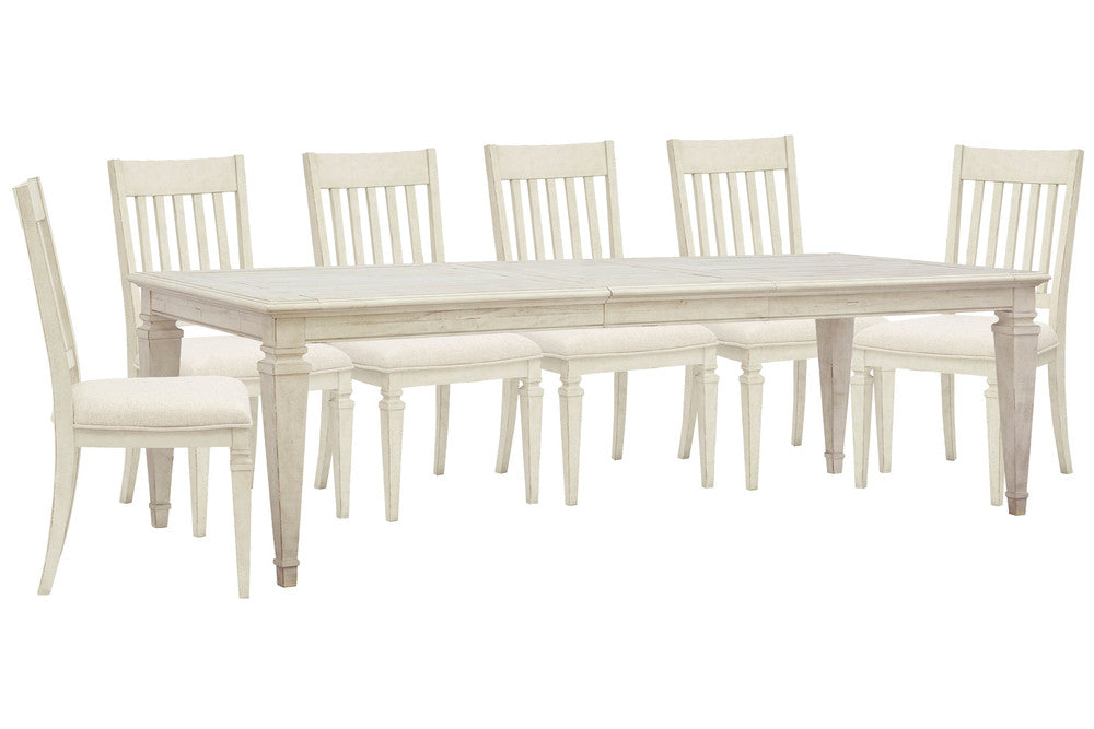 Magnussen - Newport Alabaster Extendable Rectangular Dining Table With 6 Side Chairs - D5430-20-KIT6 view 1