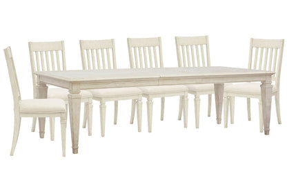 Magnussen - Newport Alabaster Extendable Rectangular Dining Table With 6 Side Chairs - D5430-20-KIT6 view 1