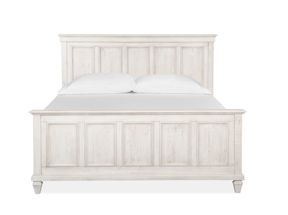Magnussen - Newport Alabaster King Panel Bed 2 Nightstands Drawer Dresser With Landscape Mirror And Gentleman'S Chest - B5430-64-KIT6 view 3