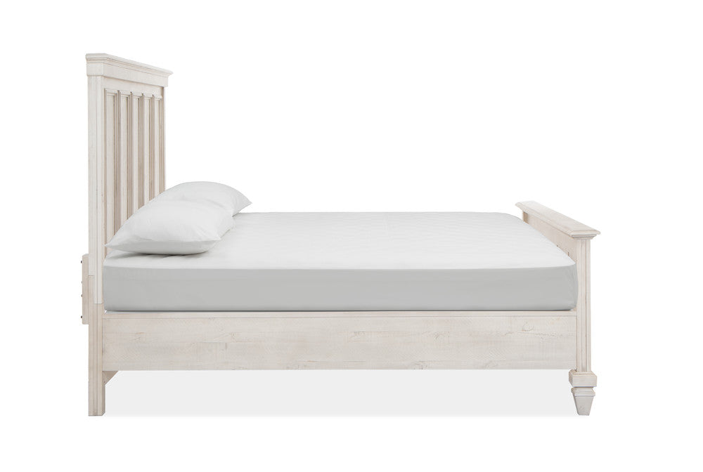 Magnussen - Newport Alabaster King Panel Bed 2 Nightstands Drawer Dresser With Landscape Mirror And Gentleman'S Chest - B5430-64-KIT6 view 4