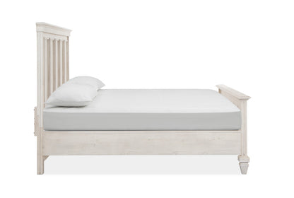 Magnussen - Newport Alabaster King Panel Bed 2 Nightstands Drawer Dresser With Landscape Mirror And Gentleman'S Chest - B5430-64-KIT6 view 4