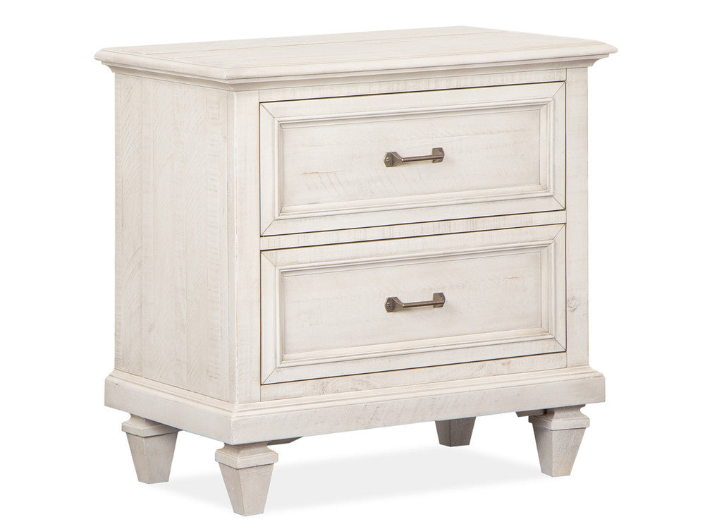 Magnussen - Newport Alabaster King Panel Bed 2 Nightstands Drawer Dresser With Landscape Mirror And Gentleman'S Chest - B5430-64-KIT6 view 5