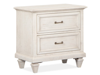 Magnussen - Newport Alabaster King Panel Bed 2 Nightstands Drawer Dresser With Landscape Mirror And Gentleman'S Chest - B5430-64-KIT6 view 5