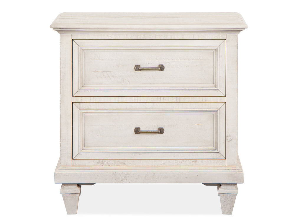 Magnussen - Newport Alabaster King Panel Bed 2 Nightstands Drawer Dresser With Landscape Mirror And Gentleman'S Chest - B5430-64-KIT6 view 6