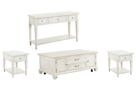 Magnussen - Newport Alabaster Lift Top Storage Cocktail Table With 2 End Table And Sofa Table - T5430-50KIT6 view 1