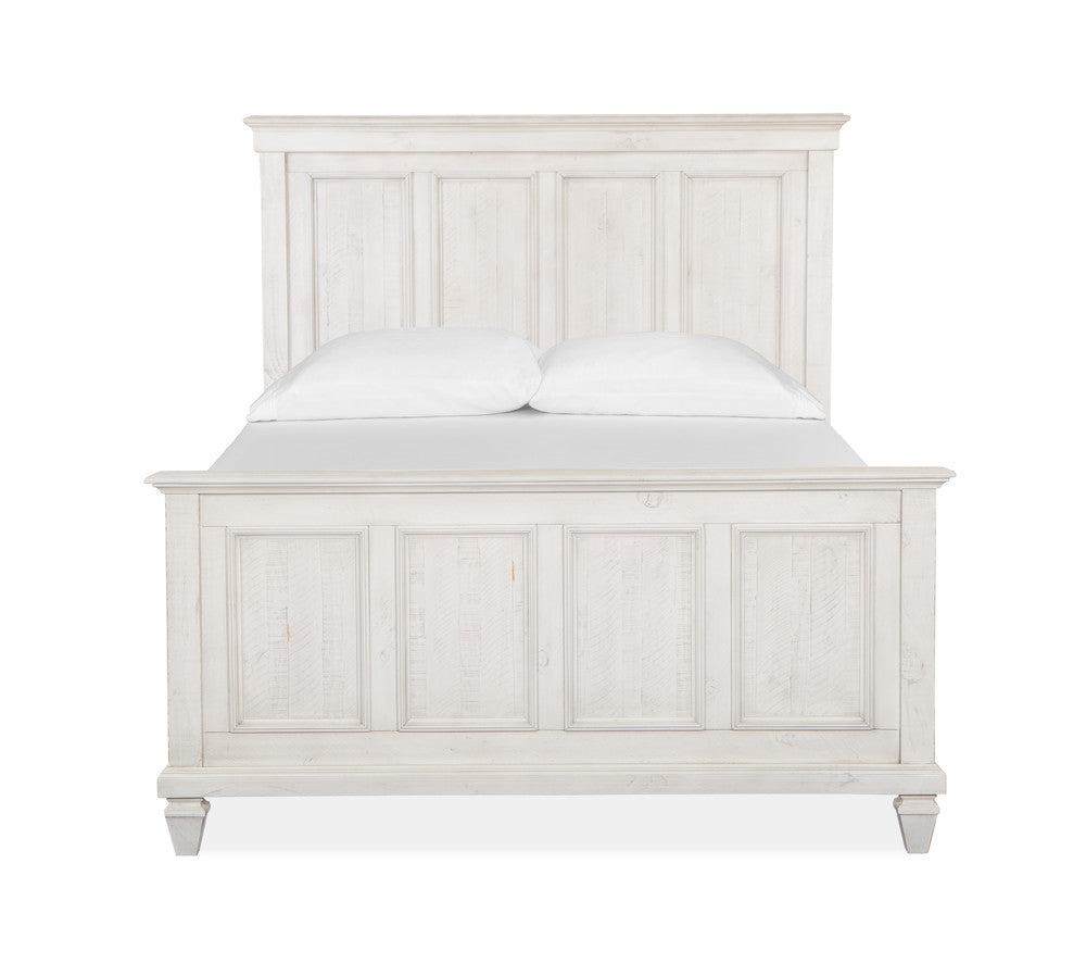 Magnussen - Newport Alabaster Queen Panel Bed 2 Nightstands Drawer Dresser With Landscape Mirror And Gentleman'S Chest - B5430-54-KIT6 view 3