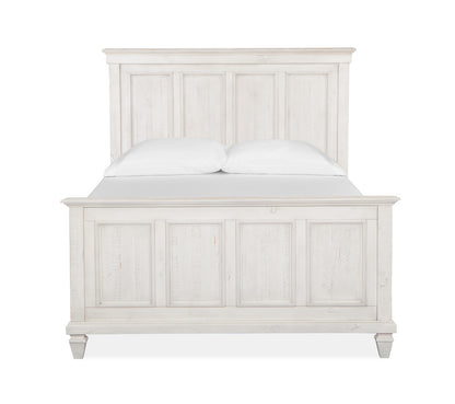 Magnussen - Newport Alabaster Queen Panel Bed 2 Nightstands Drawer Dresser With Landscape Mirror And Gentleman'S Chest - B5430-54-KIT6 view 3